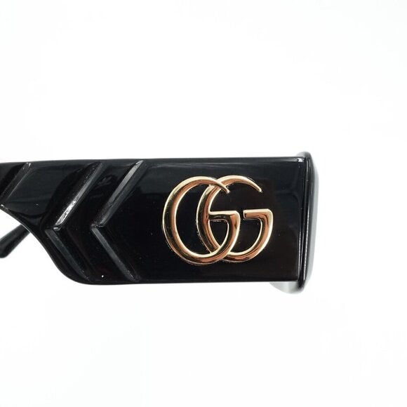 Gucci GG0811 Rectangle Sunglasses Black Gray OS - Picture 6 of 15